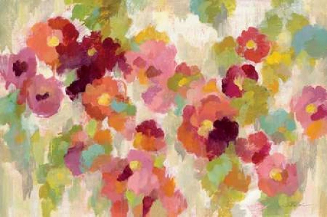 Coral and Emerald Garden I Canvas Art - Silvia Vassileva (12 x 18)