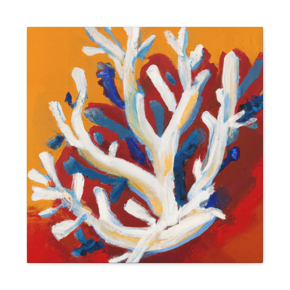 Coral in Abstract Form - Canvas