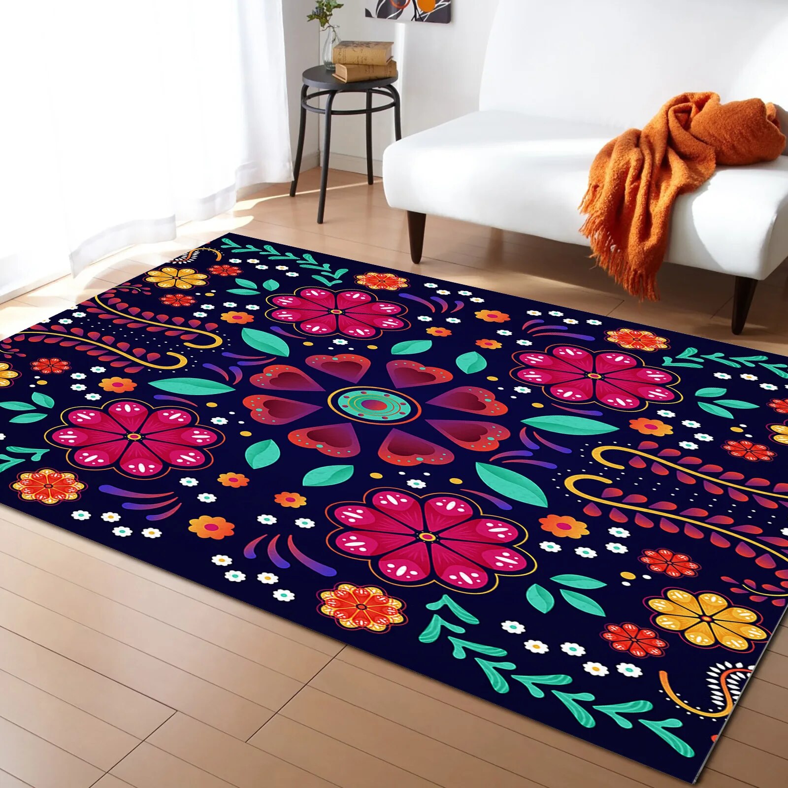 Coloful Mexican Baja Floor Mat