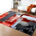 thumbnail image 1 of Coral velvet Oil Painting Geometric Yellow Rugs And Carpets For Home Living Room Decorative Large Area Carpet Children's Room Crawling Mat, 1 of 5