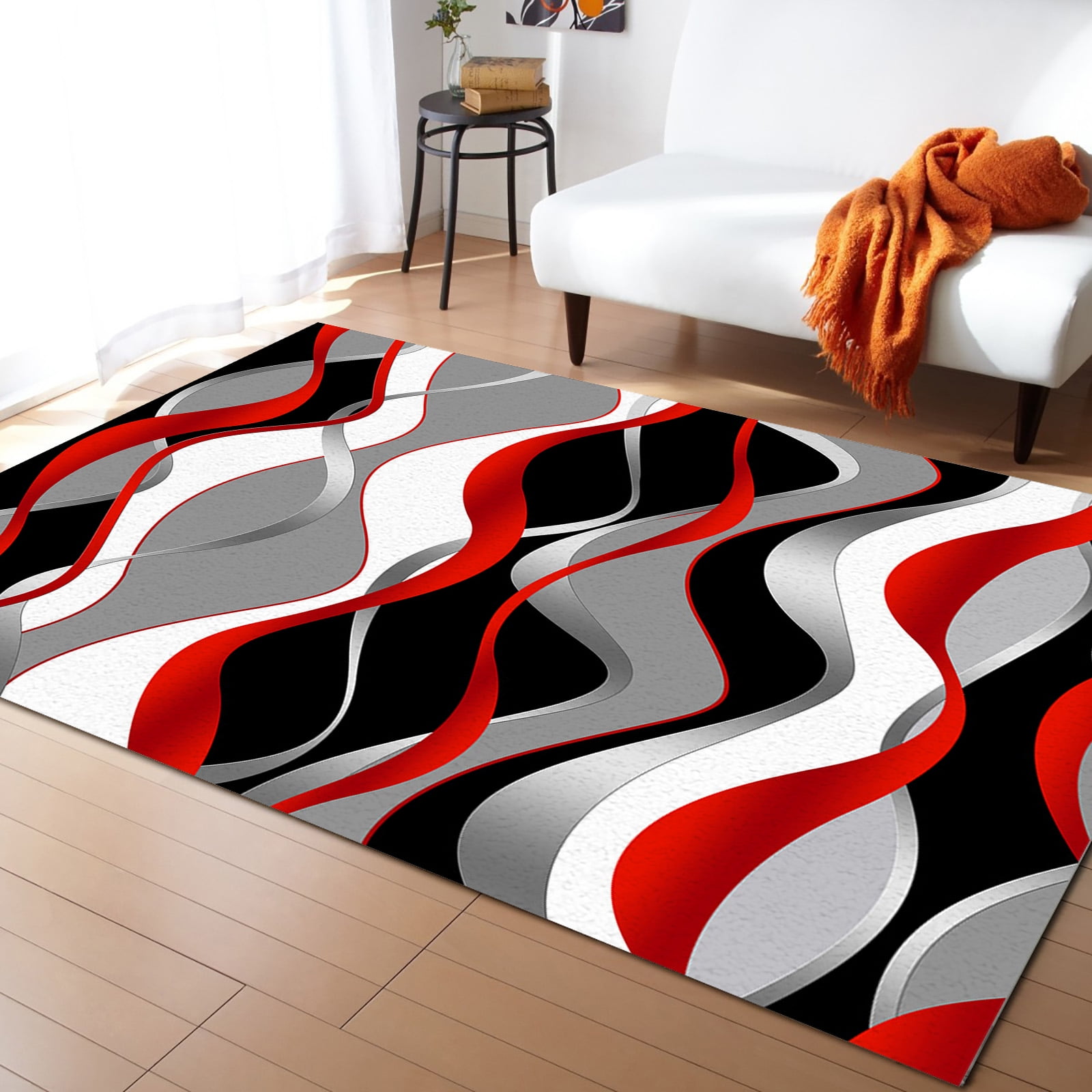 Abstract Purple Floor Mat