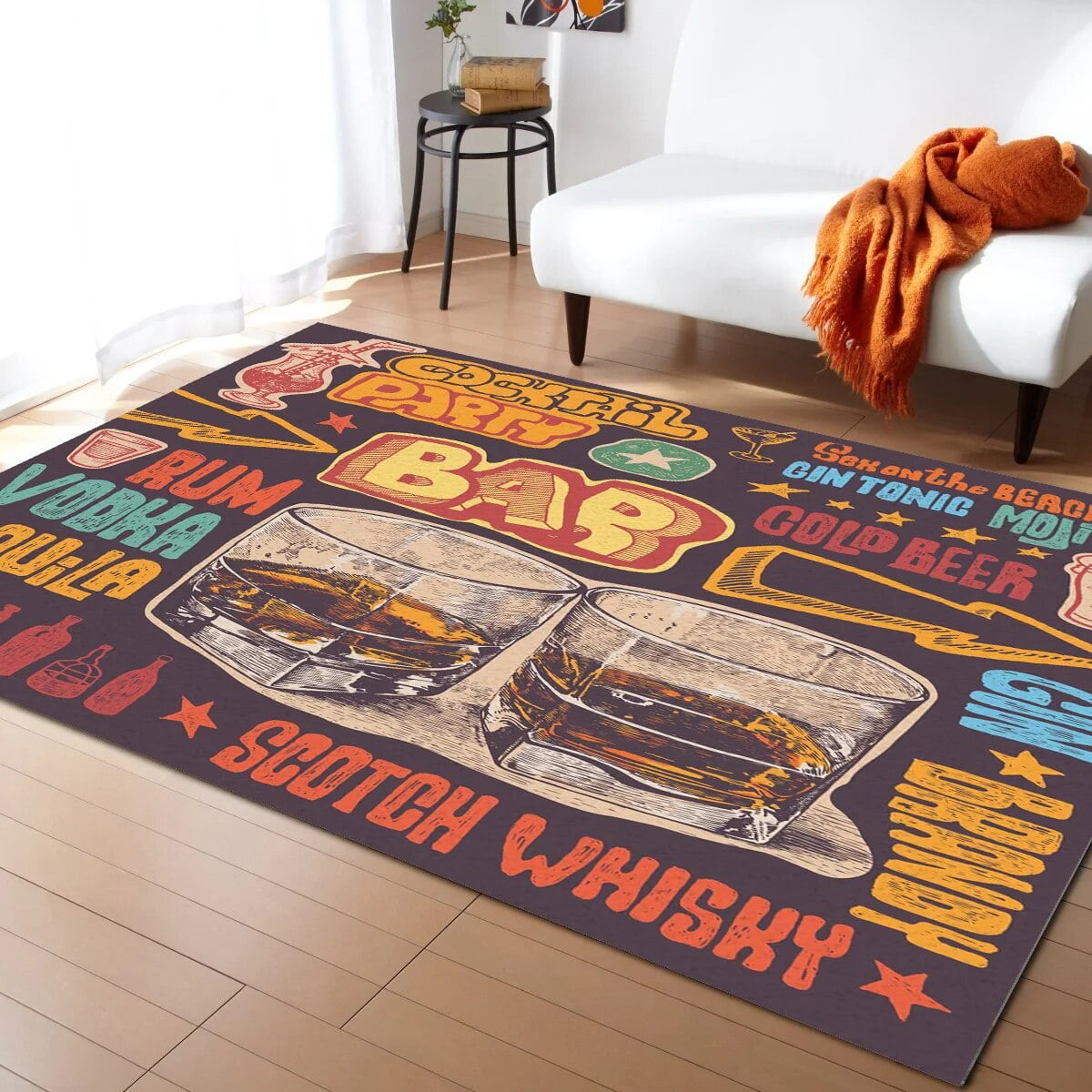 British Print Pattern Floor Mat