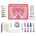 thumbnail image 1 of CoralBeau Nail Art Kit with Rhinestones for Nails - Nail Polish Gift Set for Teens - Nail Accessories: 4 Nail Polish, Nail Decor Tools, Nail Extensions, Nail Gems, Crystals, Jewels, Diamonds, 1 of 7
