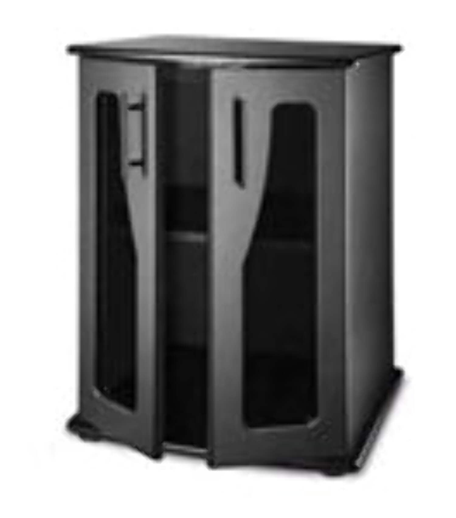 Black Acrylic Door Aquarium Cabinet Stand
