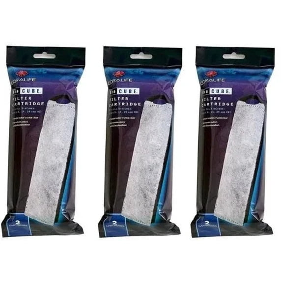 Coralife BioCube Original Filter Cartridge Replacements, 6-Pack