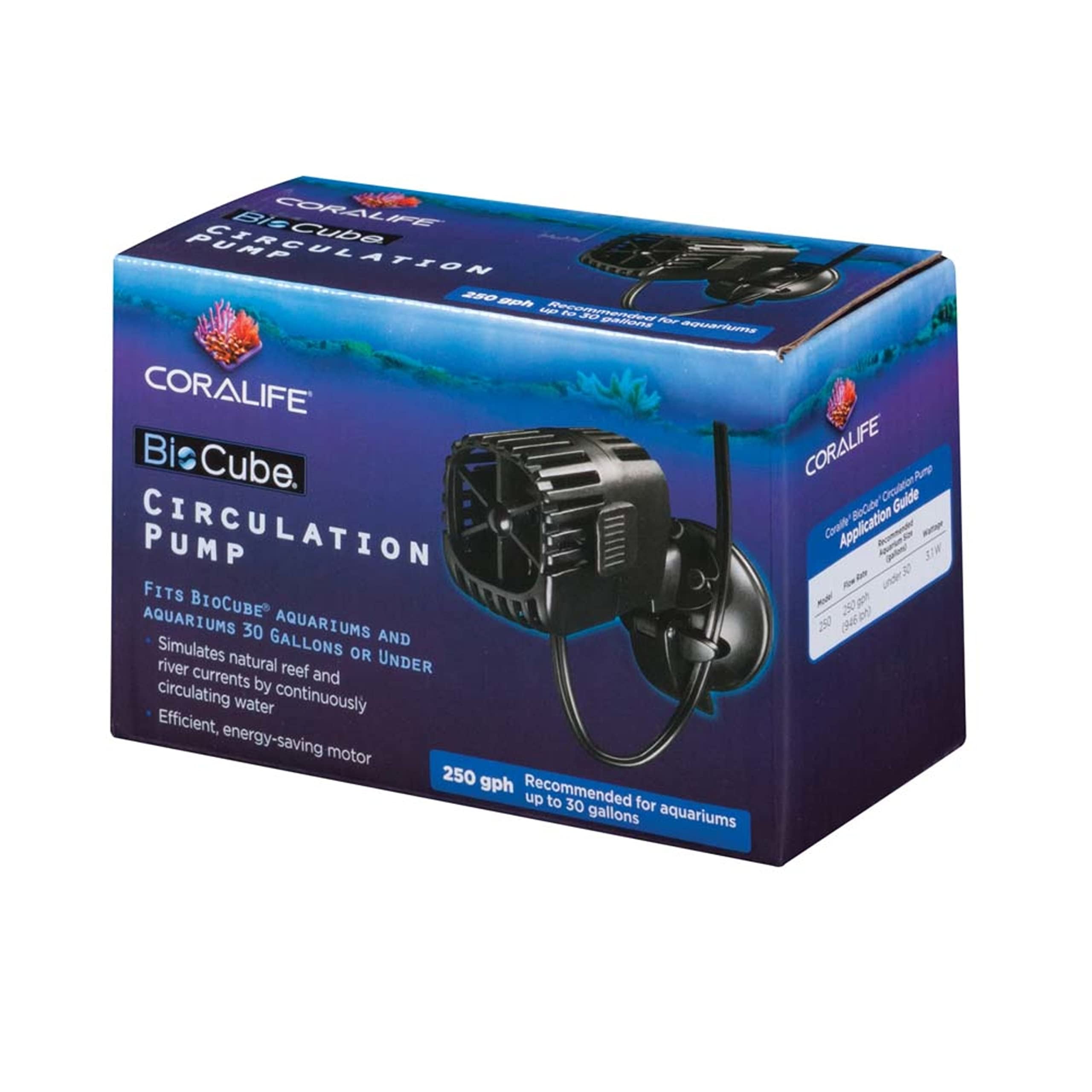 Black 250 GPH Aquarium Circulation Pump with Suction Cup