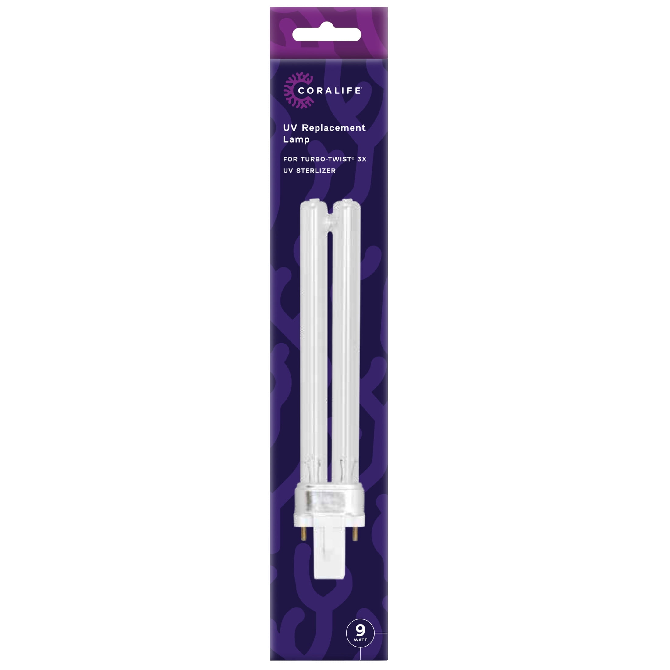 Coralife, Turbo-Twist UV Lamp, 9 Watts, Replacement for UV 
