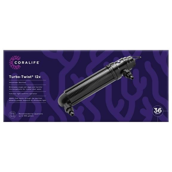 Coralife Turbo-Twist UV Sterilizer 12X, up to 500 Gallon Tank