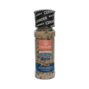 Coralina Italian Sea Salt – Authentic Herb Blend with Oregano, Thyme & Garlic. Perfect for Pasta, Pizza & More. Refillable Ceramic Grinder. Gluten-Free