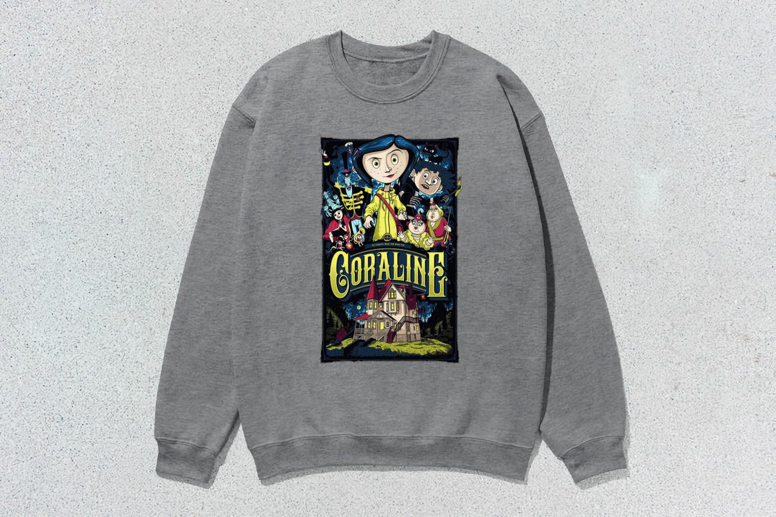 Coraline Best For Coraline Movie Vintage Retro Horror Comfort Colors T ...