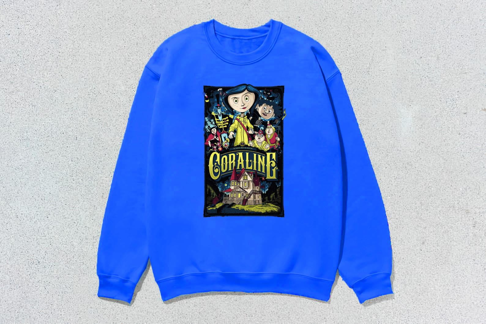 Coraline Best For Coraline Movie Vintage Retro Horror Comfort Colors T ...