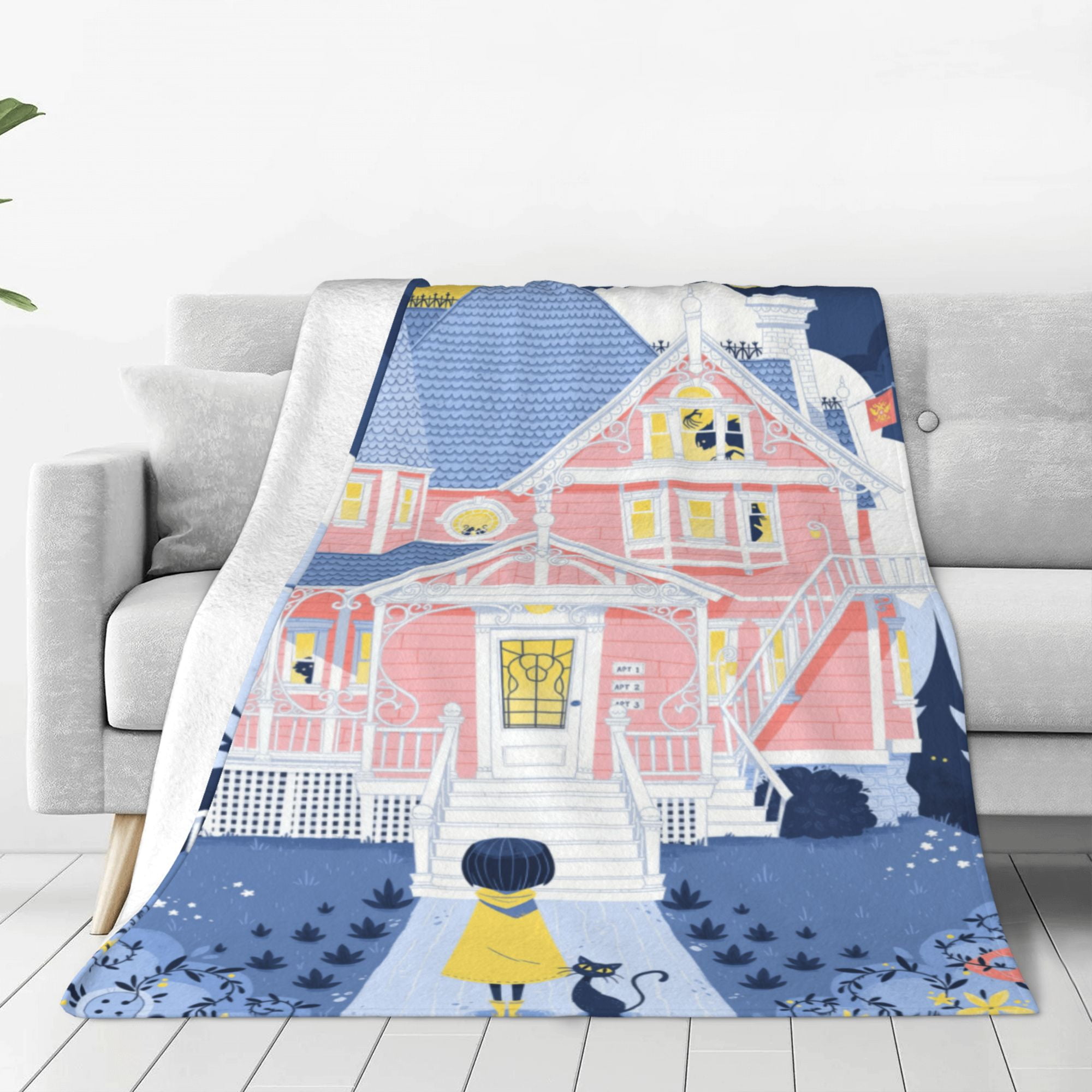 Coraline Blanket Super Soft Fleece Throw Blankets and Throws for Kids