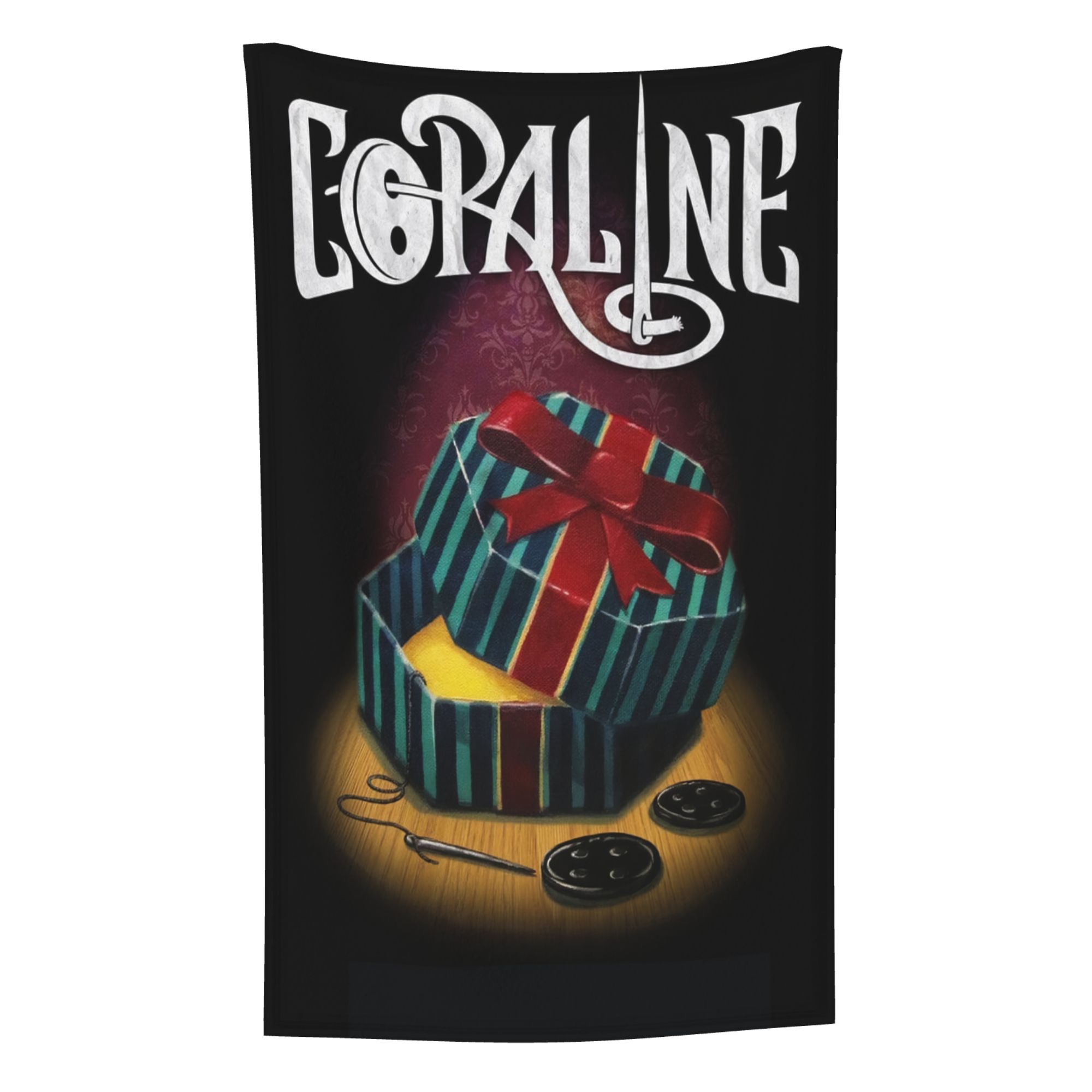 Coraline Blanket for Toddlers Newborns, Plush 32"x48" Throw Blanket for