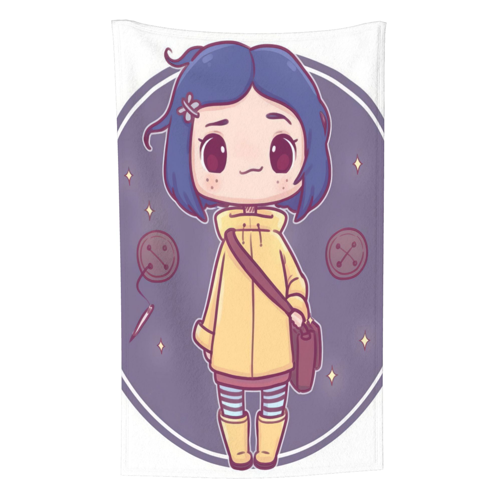 Coraline Blanket for Toddlers Newborns, Plush 32"x48" Throw Blanket for