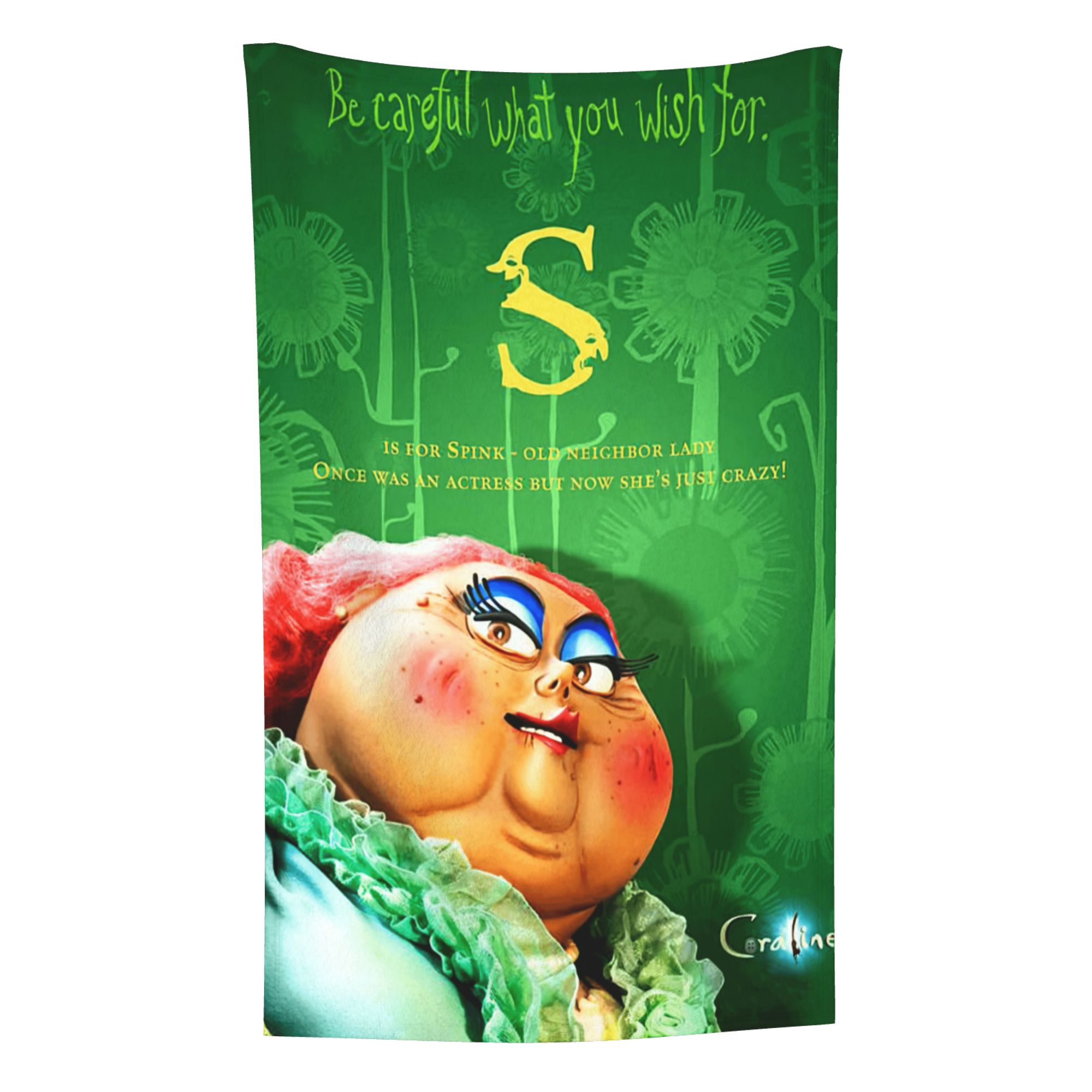 Coraline Blanket for Toddlers Newborns, Plush 32"x48" Throw Blanket for