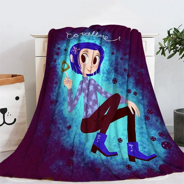 Coraline Cartoon Ghost Mom Flannel Blanket Wholesale Blanket Sheets Air Conditioning Blanket Napping Blanket