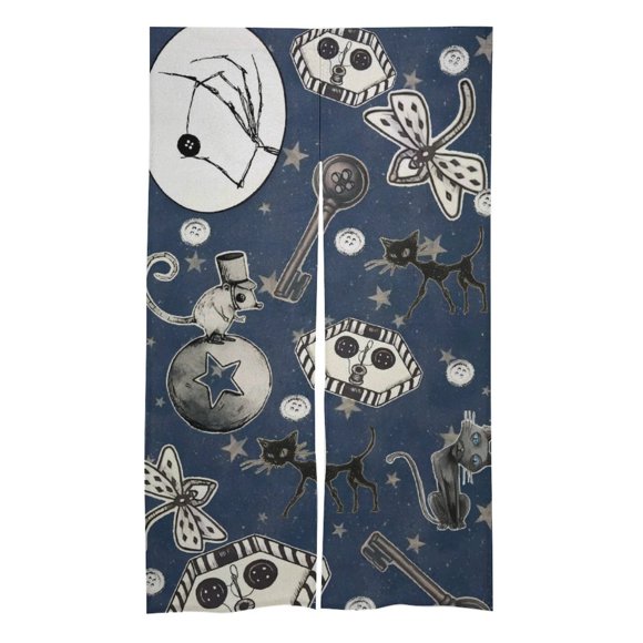 Coraline Cartoon children's door curtain partition dressing room decoration 86x143cm