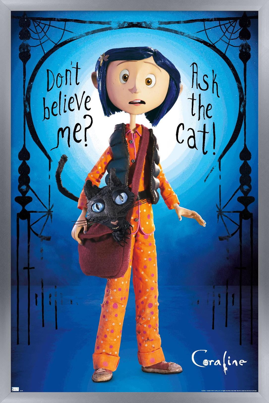 coraline-coraline-and-the-cat-wall-poster-22-375-x-34-framed
