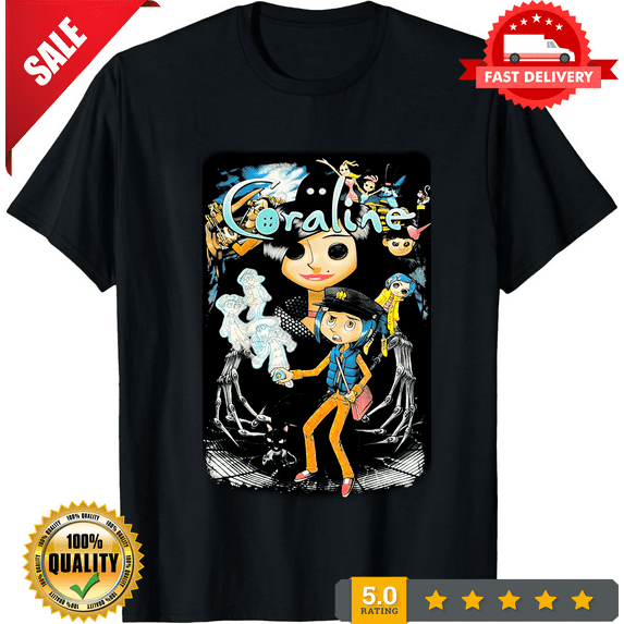 Coraline Graphic Tee up to size 4XL, LIMITED EDITION-TH67868