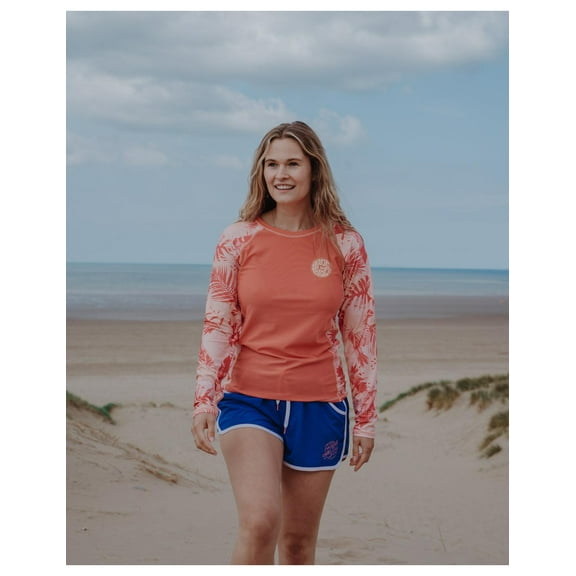 Saltrock Coraline Long Sleeved Rash Vest - Red