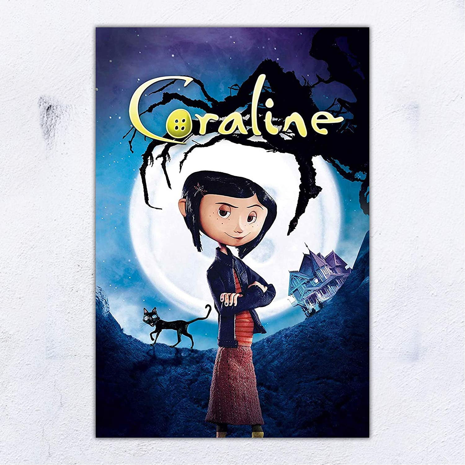 Coraline Movie Poster Wall Decor Frameless Gift 12 x 18 inch(30cm x 46cm)