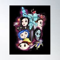 Coraline Poster Wall Art, Modern Wall Decor For Living Room Bedroom, 8x12 UNFRAMED