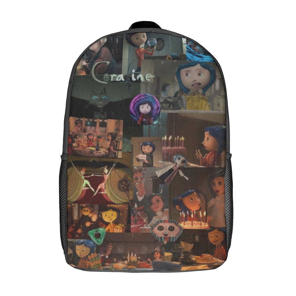 Coraline School Backpack Shoulder Bag 17 Inch Casual Daypack Student