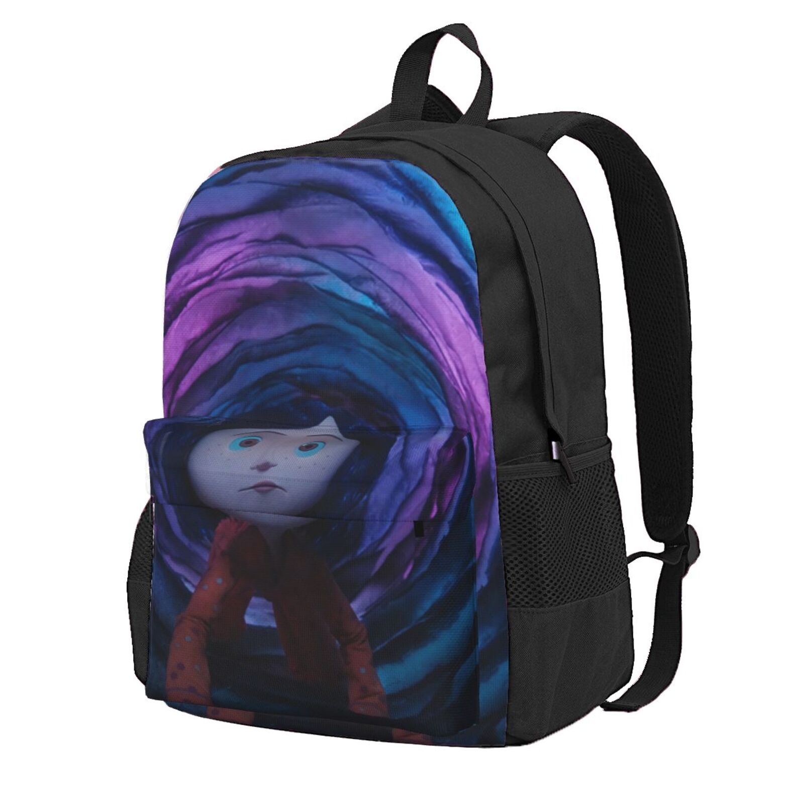 Coraline School Bag 3D Printing Backpack Cute Large Capacity Backpack