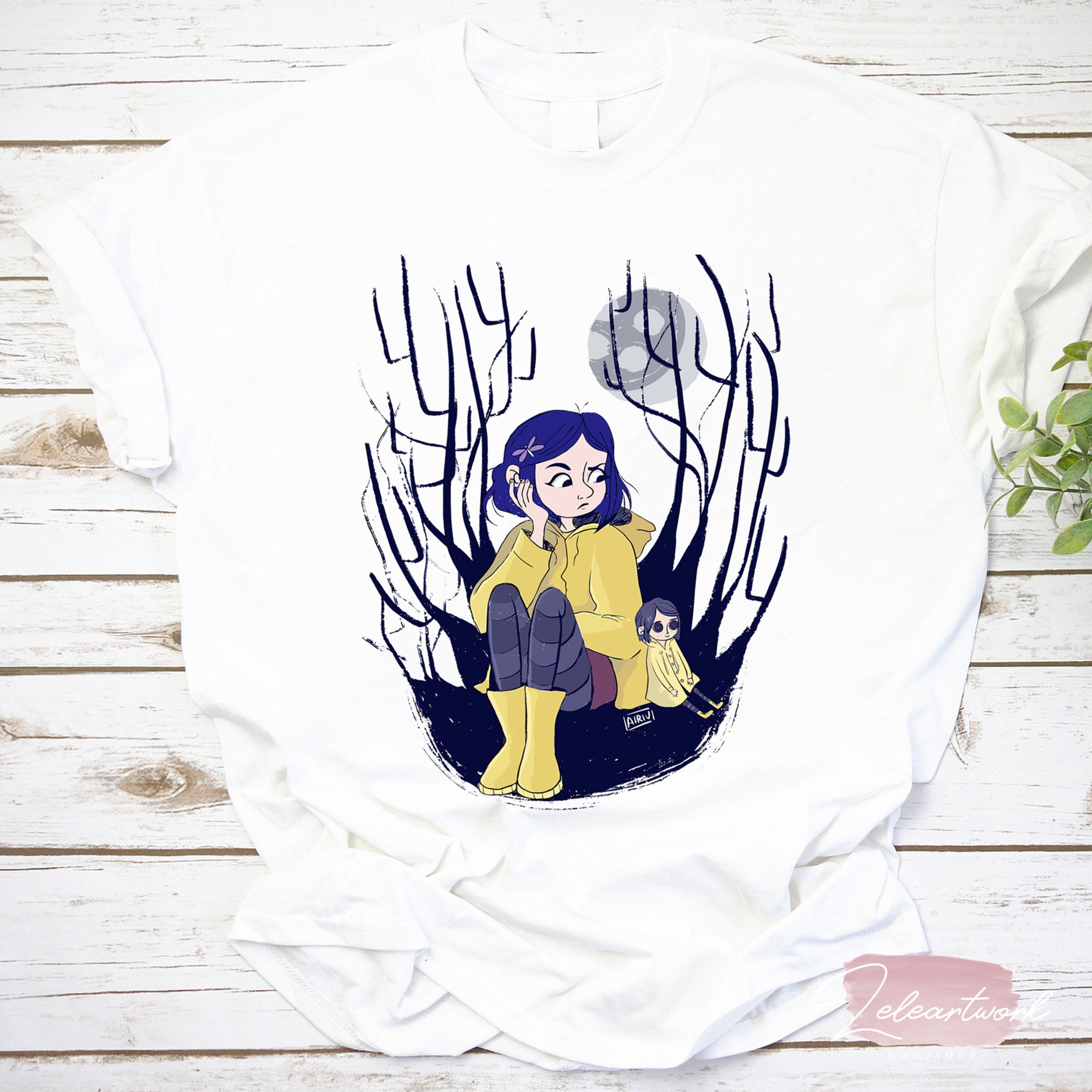 Coraline Sitting Alone TShirt, Coraline Shirt, Coraline Movie Shirt