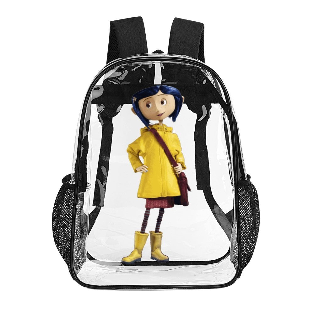 Coraline Story Clear Backpack Laptop Daypack School Bookbag Large Capacity Clear Through Backpack 17 Inch Travel Bag Transparent Bag For Adult Teen Children in Armenia at AMD 0 Rating 5