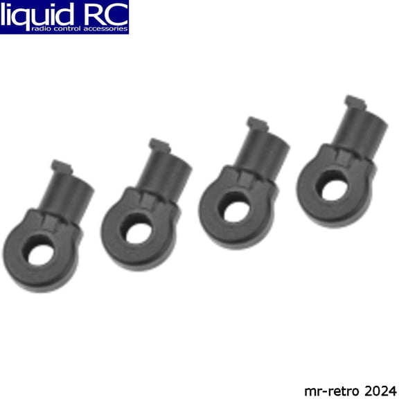 Corally 00180-770 Hd Shock End - Short - Composite - 4pcs