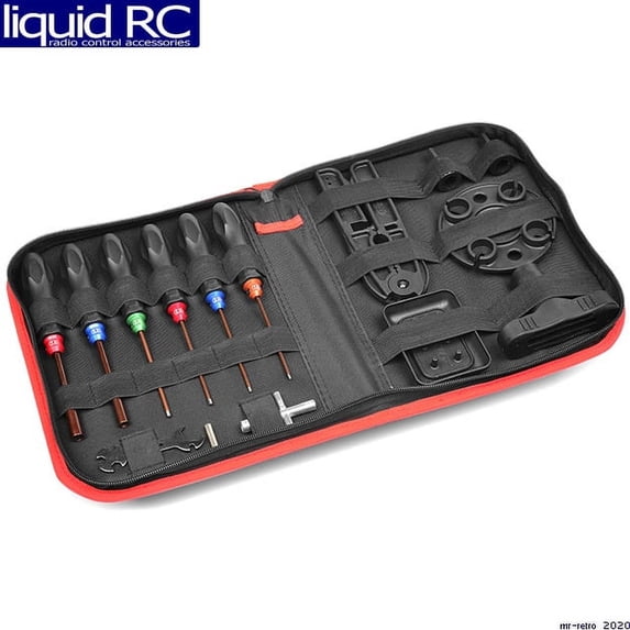 Corally 16250 RC Car Tool Set - Includes. Tool Bag - 16 pieces Total