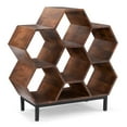 thumbnail image 1 of Coram Honeycomb Bookcase, Hazelnut, 1 of 4