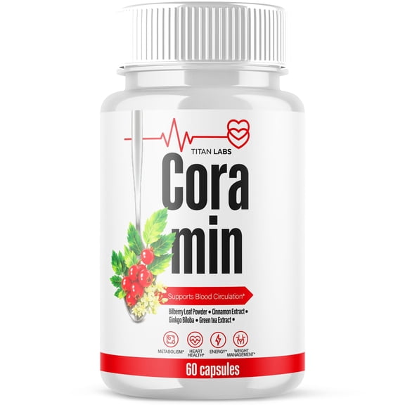 Coramin Advanced Formula Blood Support for Health and Wellness Cora Min 60 Capsules