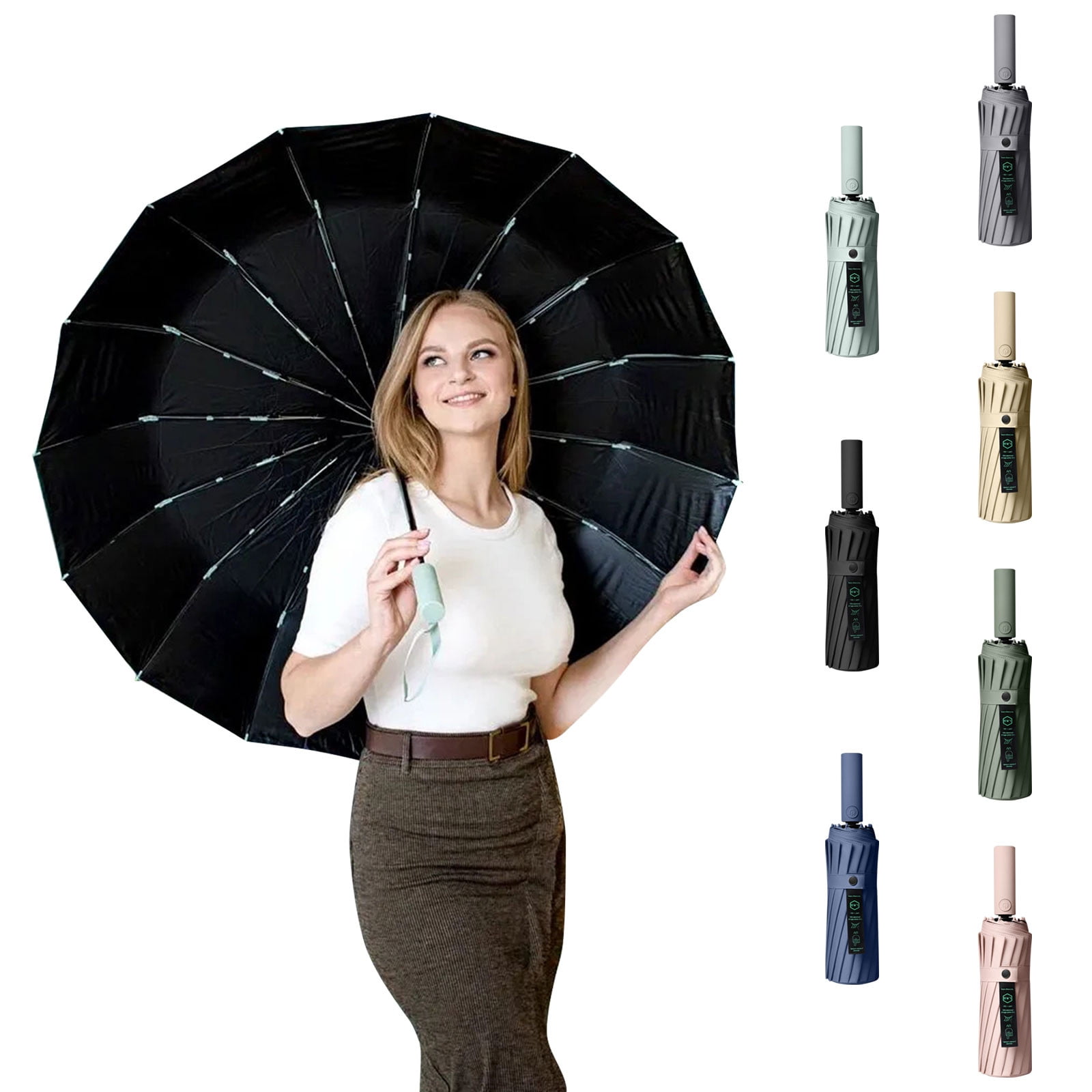 Corashan 16 Automatic Umbrella Large Sun Umbrella Sun Protection