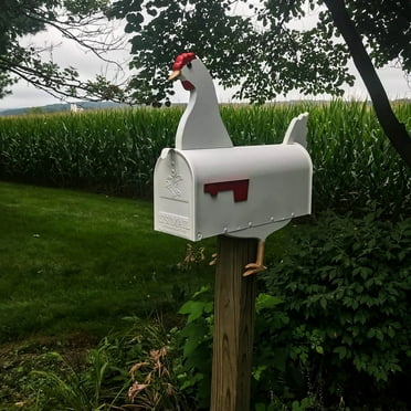 Corashan Garden Decor,New Unique Horse Cow Chicken Mailbox, Funny Animals Post Box, Handmade Custom Weather-proof Mailbox Sculptures, Creative Personalized Design Mailbox,Home Decor