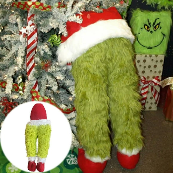 Corashan Grinch Christmas Tree Decorations, Greench Plushp Endant Christmas Tree Ornaments For Christmas Party (Leg) Best Christmas Gifts