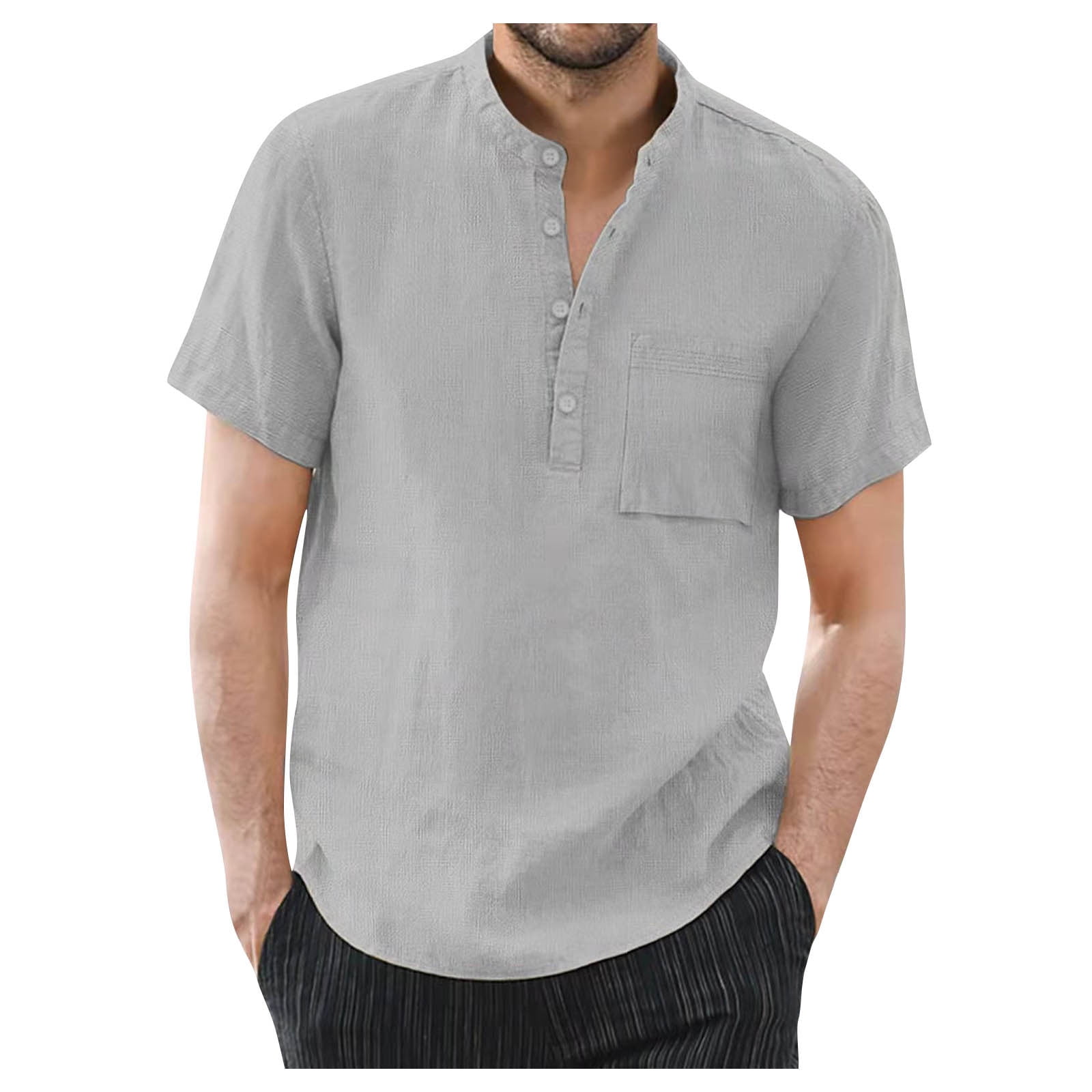 Corashan Mens Shirts, Designer Spring Summer Men's Casual Cotton Linen