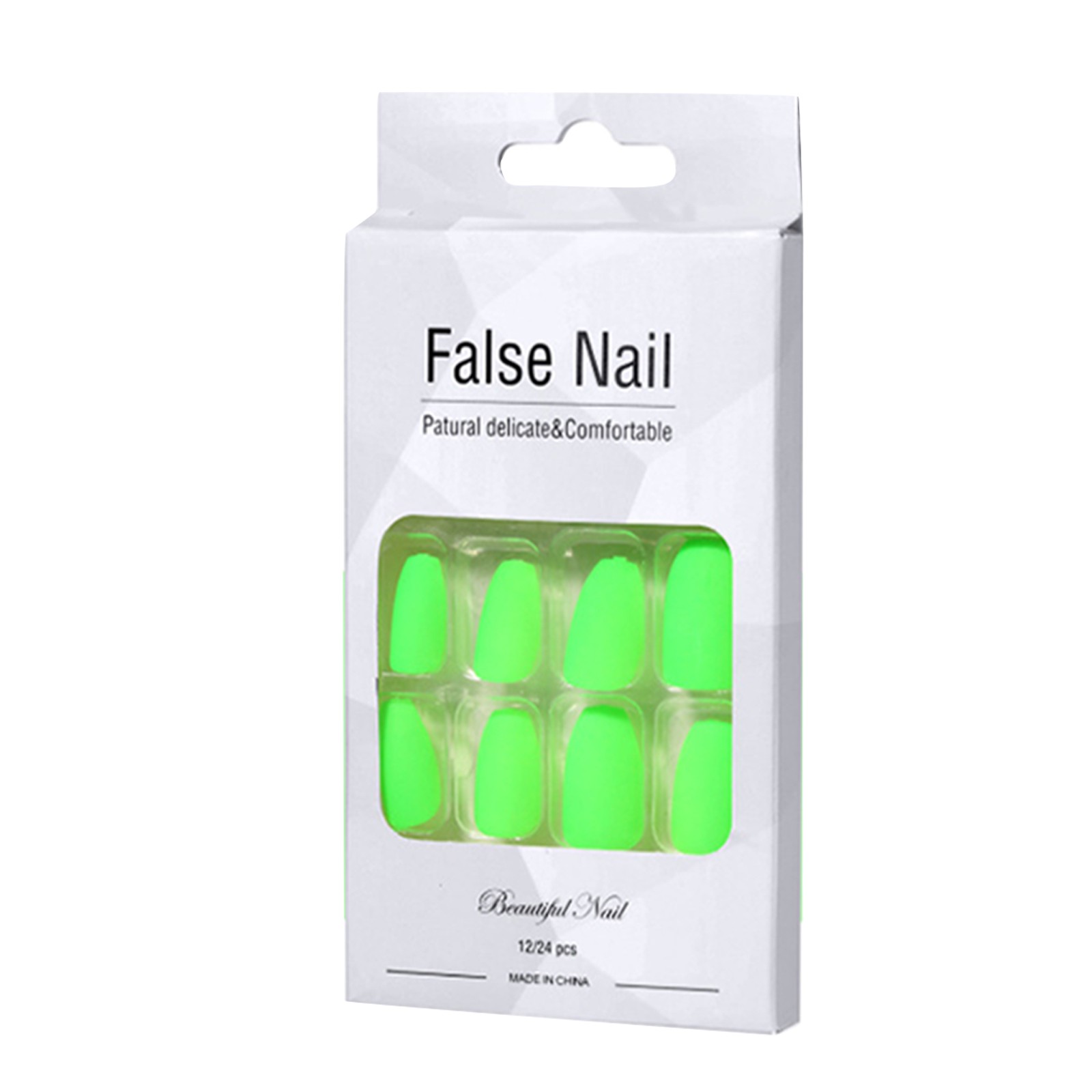 Corashan Nail Stickers 24 Pieces Of Fluorescent AlmondShaped Adhesive