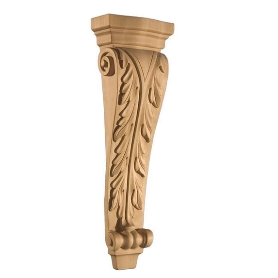 Corbel Acanthus Maple - 7 x 3.25 x 21.5