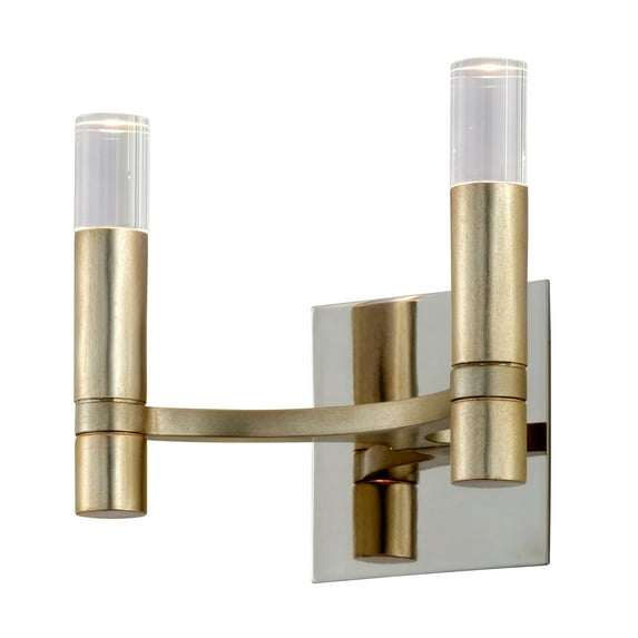 Corbett 258-12 Nexus 2Lt Wall Sconce In Silver Leaf