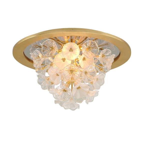 Corbett Lighting 268-31 Jasmine 1 Light 22" Wide Integrated Led Flush Mount Waterfall