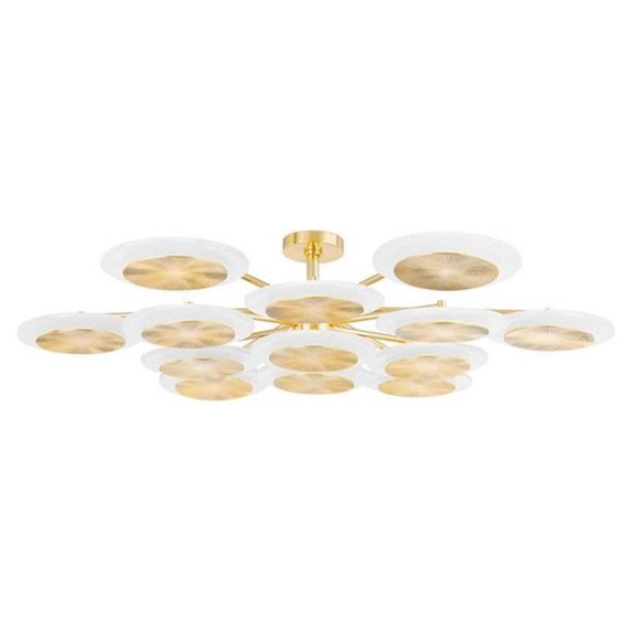 Corbett Lighting 328-57 Topaz 13 Light 57" Wide Led Semi-Flush Ceiling Fixture - Vintage