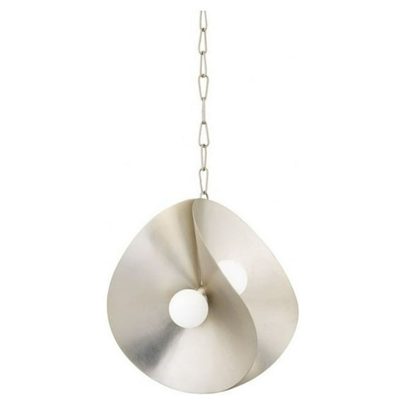Corbett Lighting 330-18 Peony 4 Light 18" Wide Abstract Pendant - Warm Silver Leaf