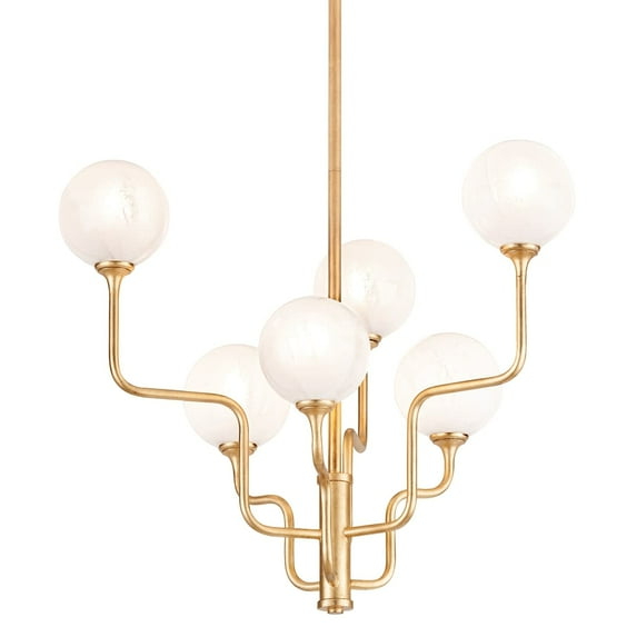 Corbett Lighting 332-28 Onyx 6 Light 6" Wide Chandelier - Gold