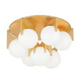 thumbnail image 1 of Corbett Eiko 7 Light Flush Mount - Vintage Gold Leaf - 334-07-VGL, 1 of 3
