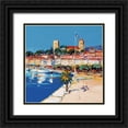thumbnail image 1 of Corbiere 26x26 Black Ornate Wood Framed with Double Matting Museum Art Print Titled - Le Suquet, 1 of 4