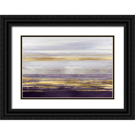 Corbin, Allie 14x11 Black Ornate Wood Framed with Double Matting Museum Art Print Titled - Amethyst Reflections II