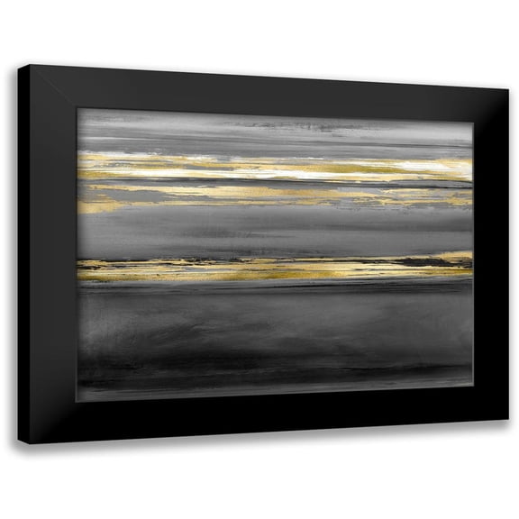 Corbin, Allie 14x12 Black Modern Framed Museum Art Print Titled - Parallel Lines at Midnight