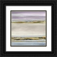 thumbnail image 1 of Corbin, Allie 26x26 Black Ornate Wood Framed with Double Matting Museum Art Print Titled - Linear Motion in Lavender, 1 of 4